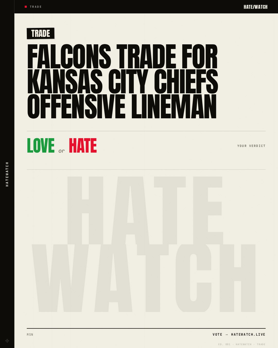Falcons trade for Kansas City Chiefs offensive lineman