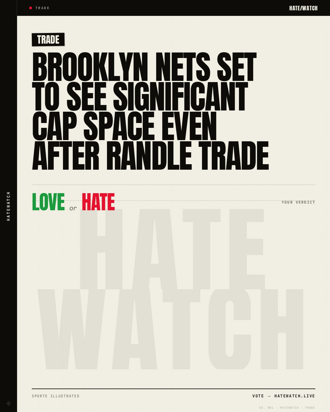 Brooklyn Nets Set to See Significant Cap Space Even After Randle Trade