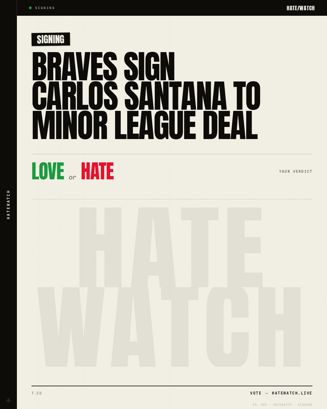 Braves Sign Carlos Santana To Minor League Deal