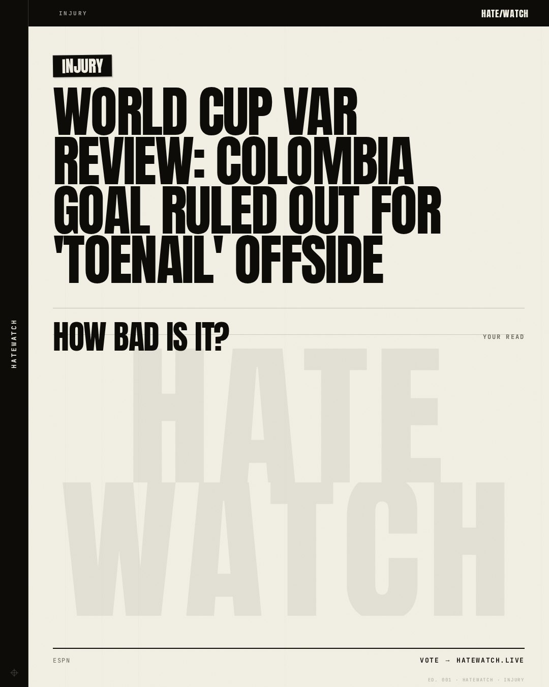 World Cup VAR review: Colombia goal ruled out for 'toenail' offside