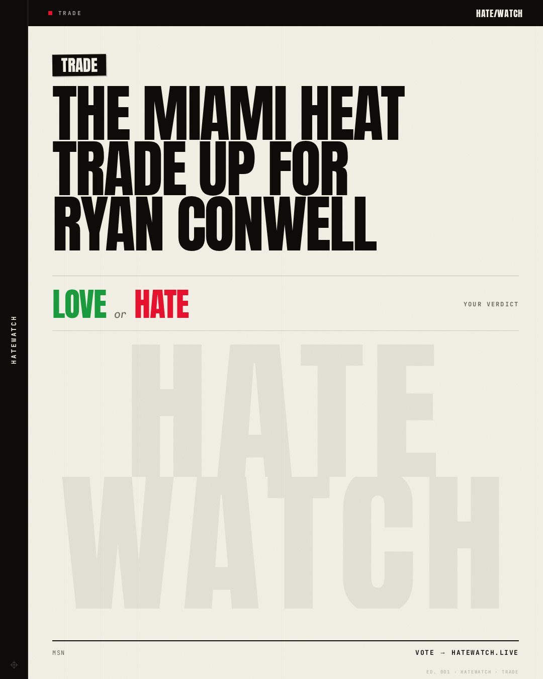 The Miami Heat trade up for Ryan Conwell