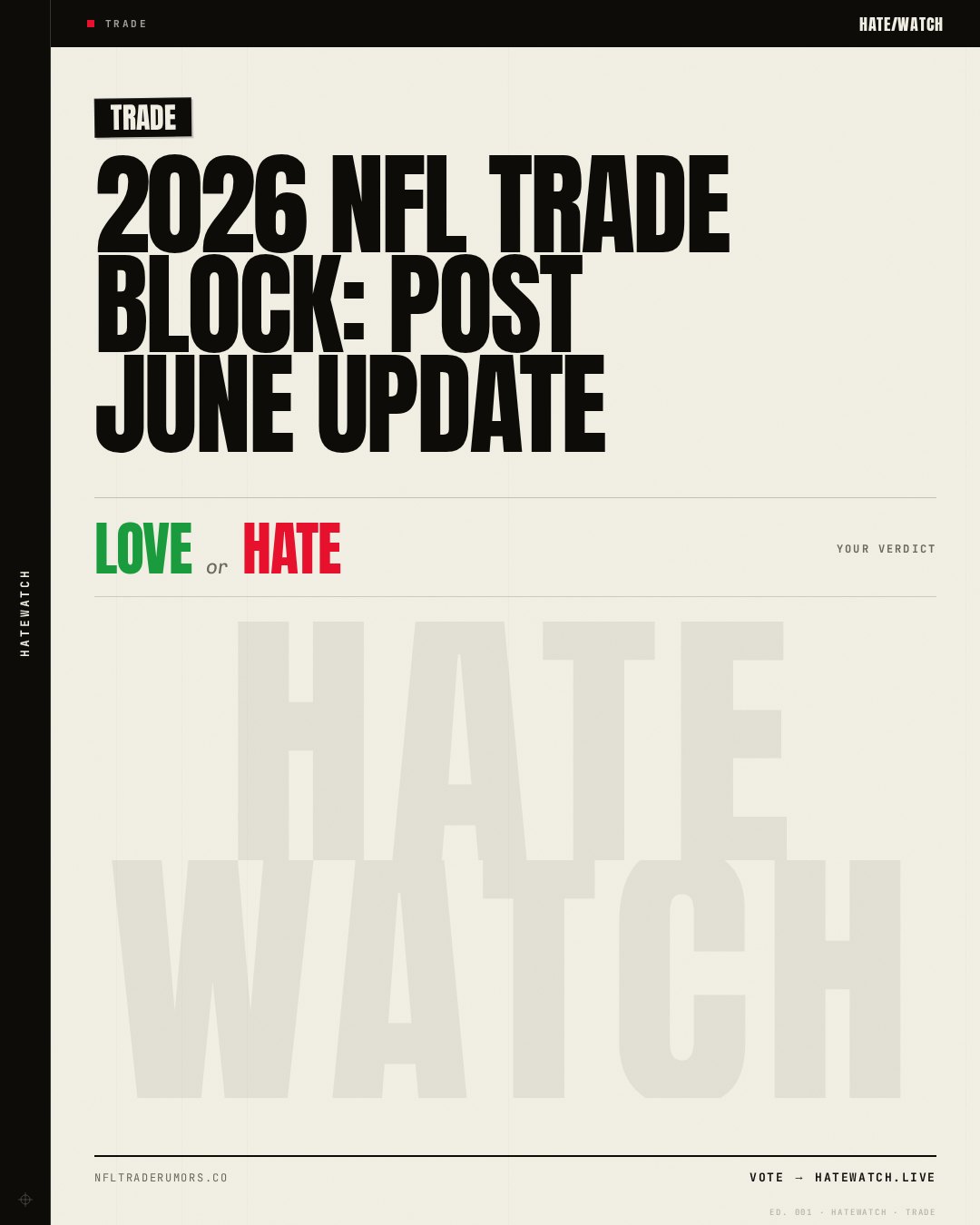2026 NFL Trade Block: Post June Update