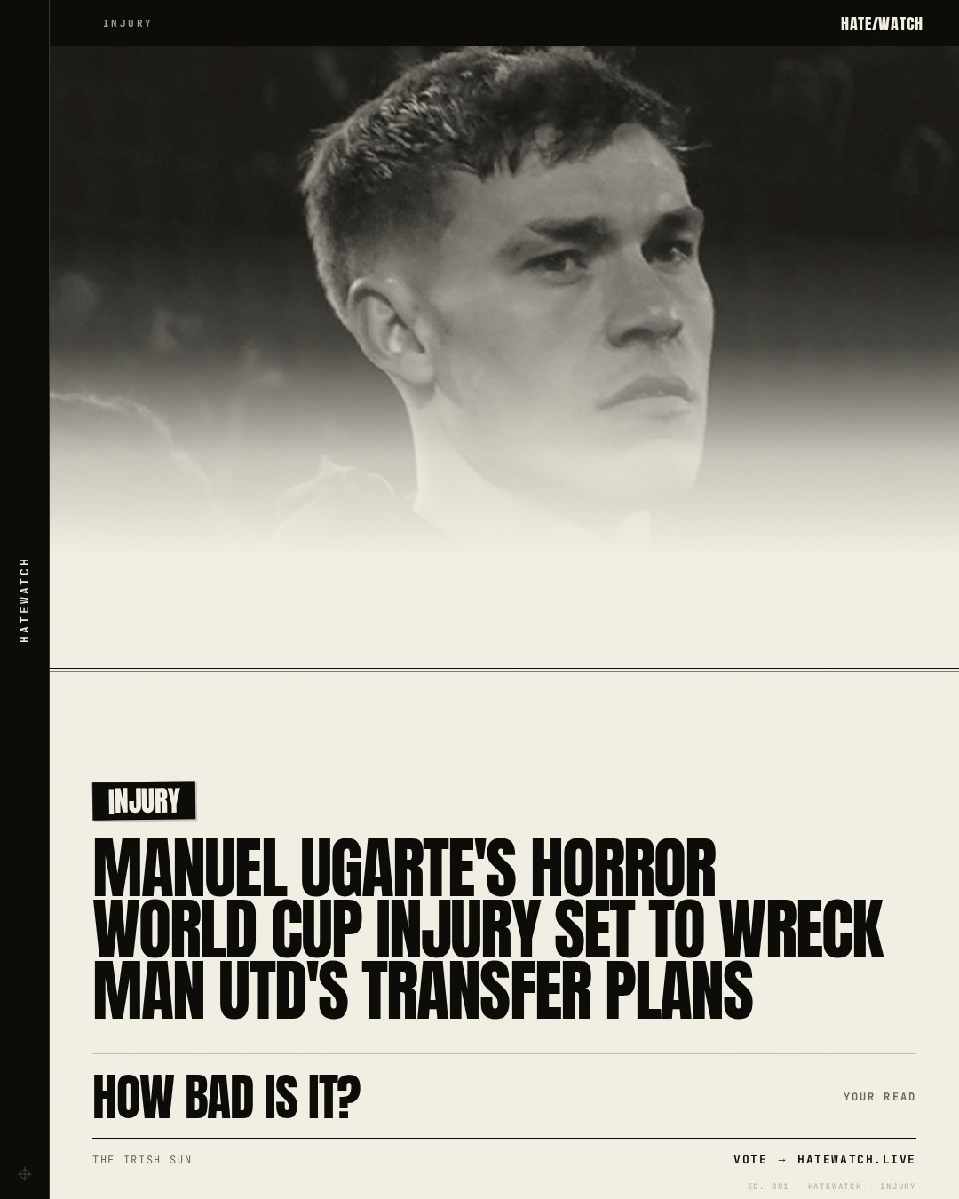 Manuel Ugarte's horror World Cup injury set to wreck Man Utd's transfer plans