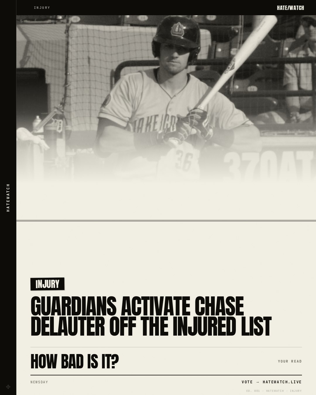 Guardians activate Chase DeLauter off the injured list
