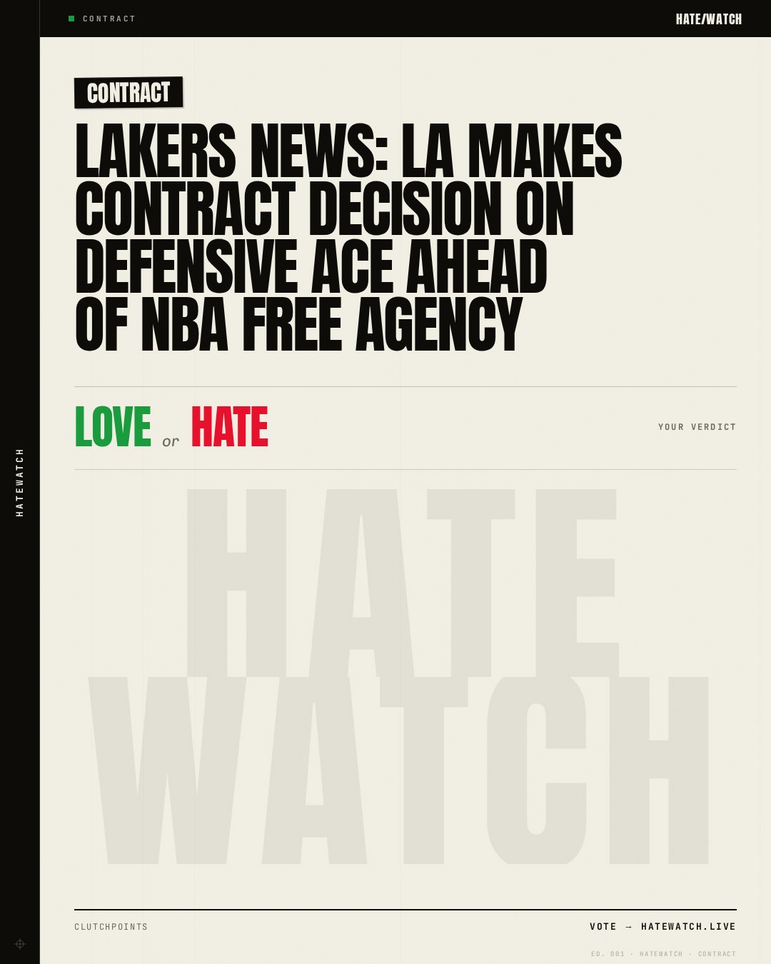 Lakers news: LA makes contract decision on defensive ace ahead of NBA free agency
