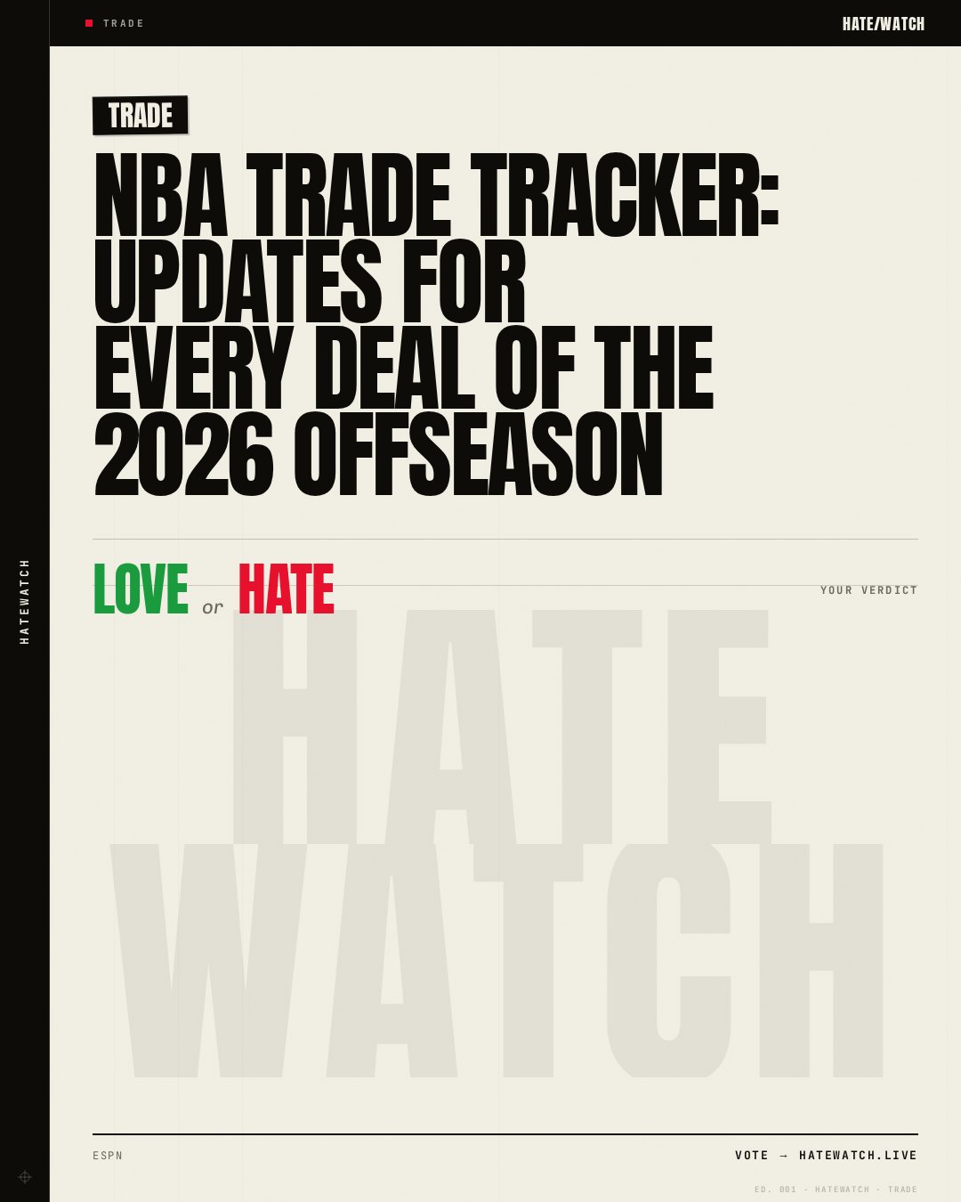 NBA trade tracker: Updates for every deal of the 2026 offseason