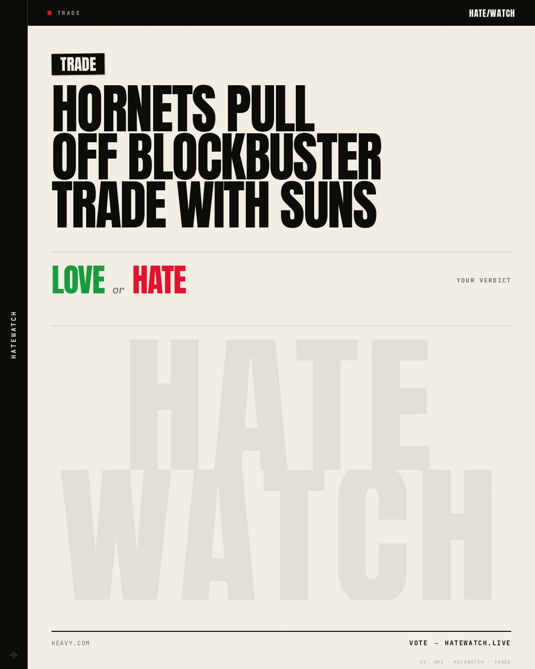 Hornets Pull Off Blockbuster Trade With Suns
