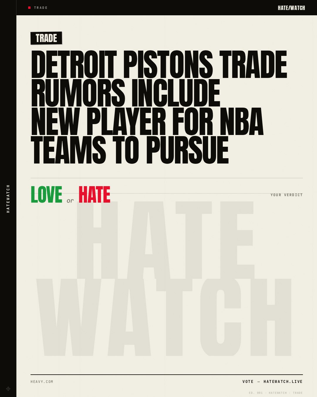 Detroit Pistons Trade Rumors Include New Player For NBA Teams To Pursue