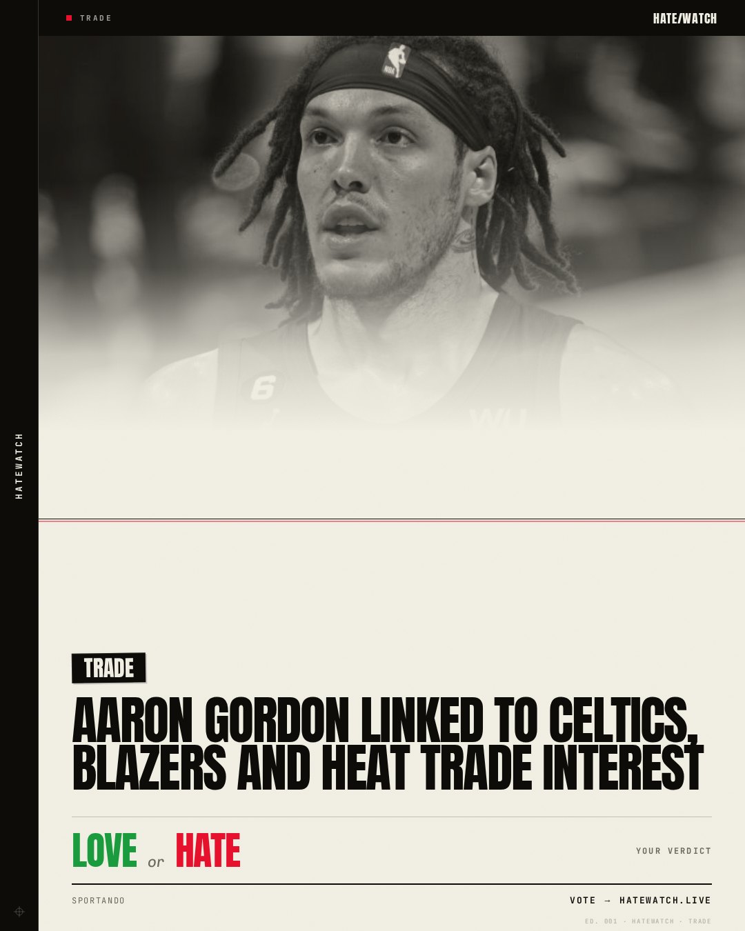Aaron Gordon linked to Celtics, Blazers and Heat trade interest