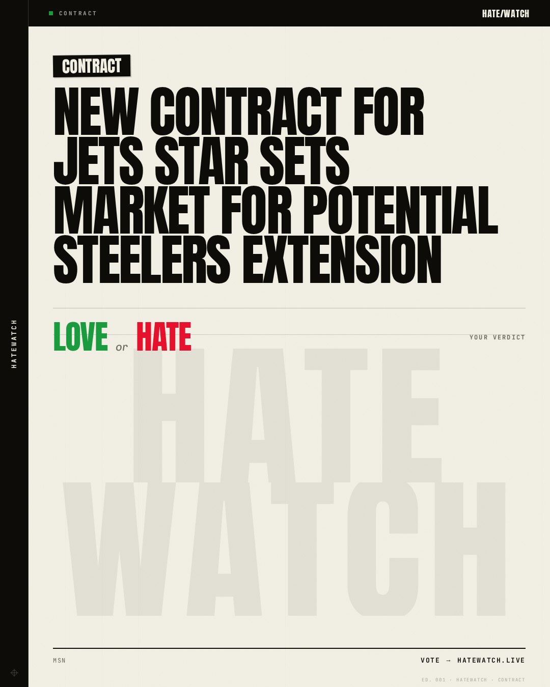 New contract for Jets star sets market for potential Steelers extension