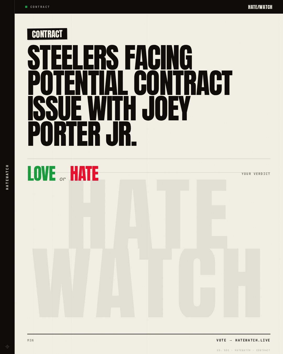 Steelers facing potential contract issue with Joey Porter Jr.