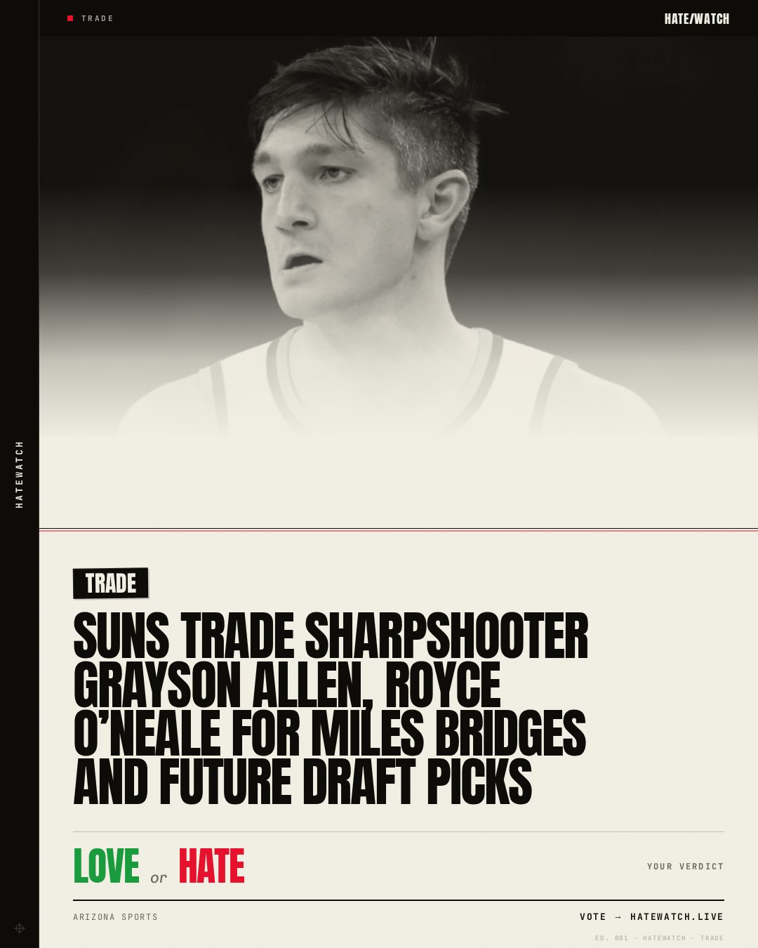 Suns trade sharpshooter Grayson Allen, Royce O’Neale for Miles Bridges and future draft picks