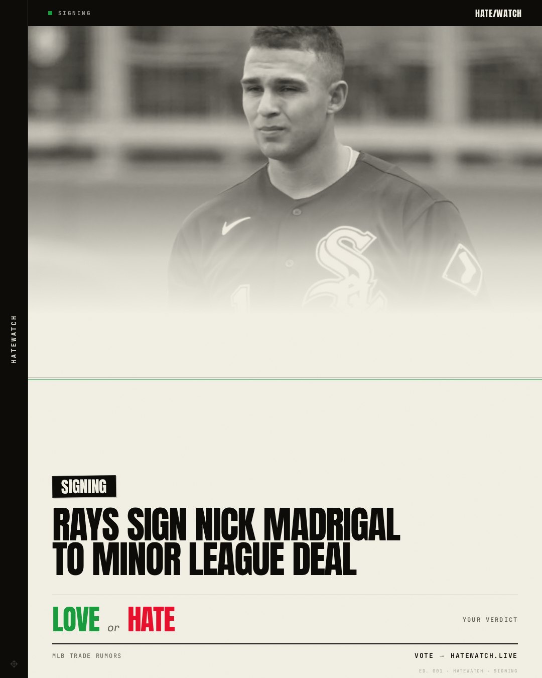 Rays Sign Nick Madrigal To Minor League Deal