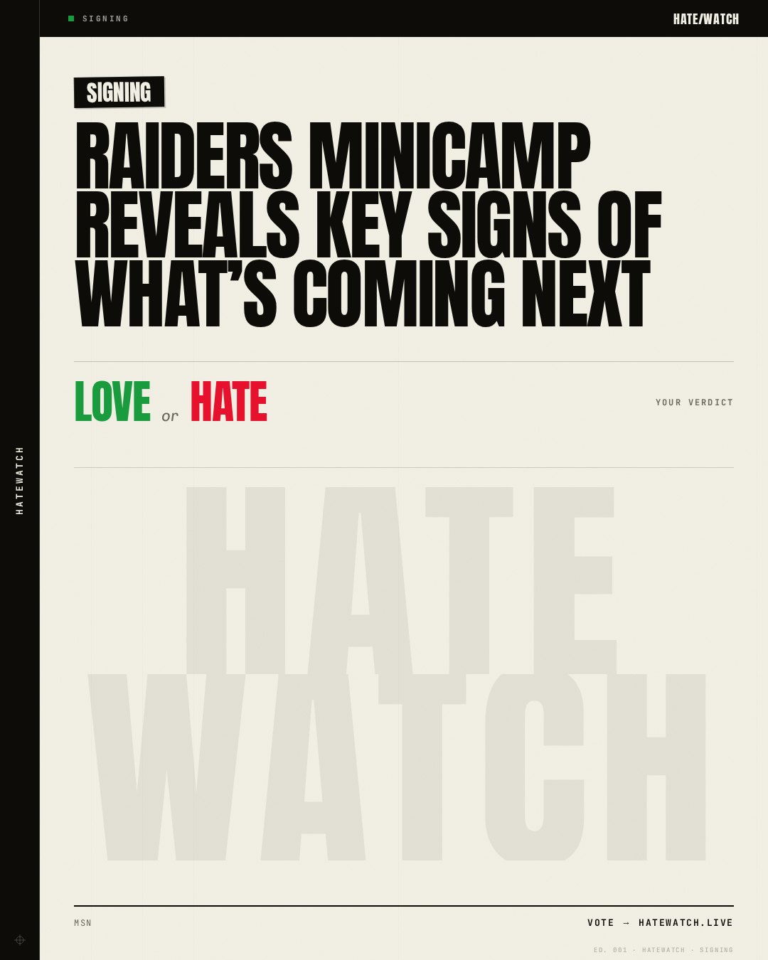 Raiders minicamp reveals key signs of what’s coming next