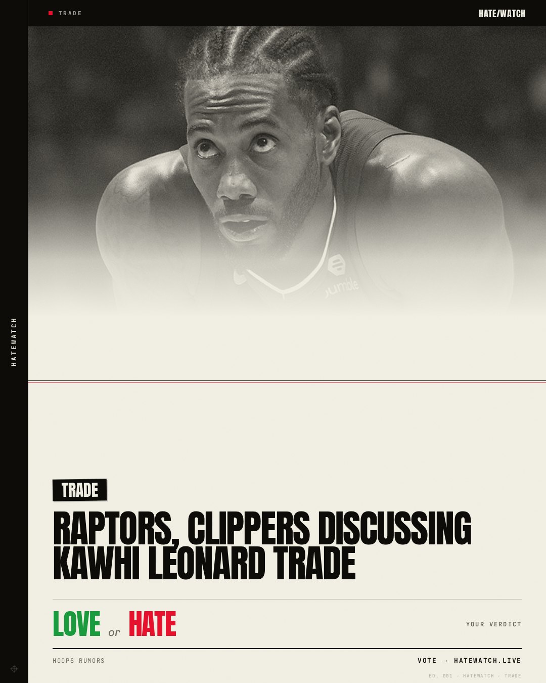 Raptors, Clippers Discussing Kawhi Leonard Trade