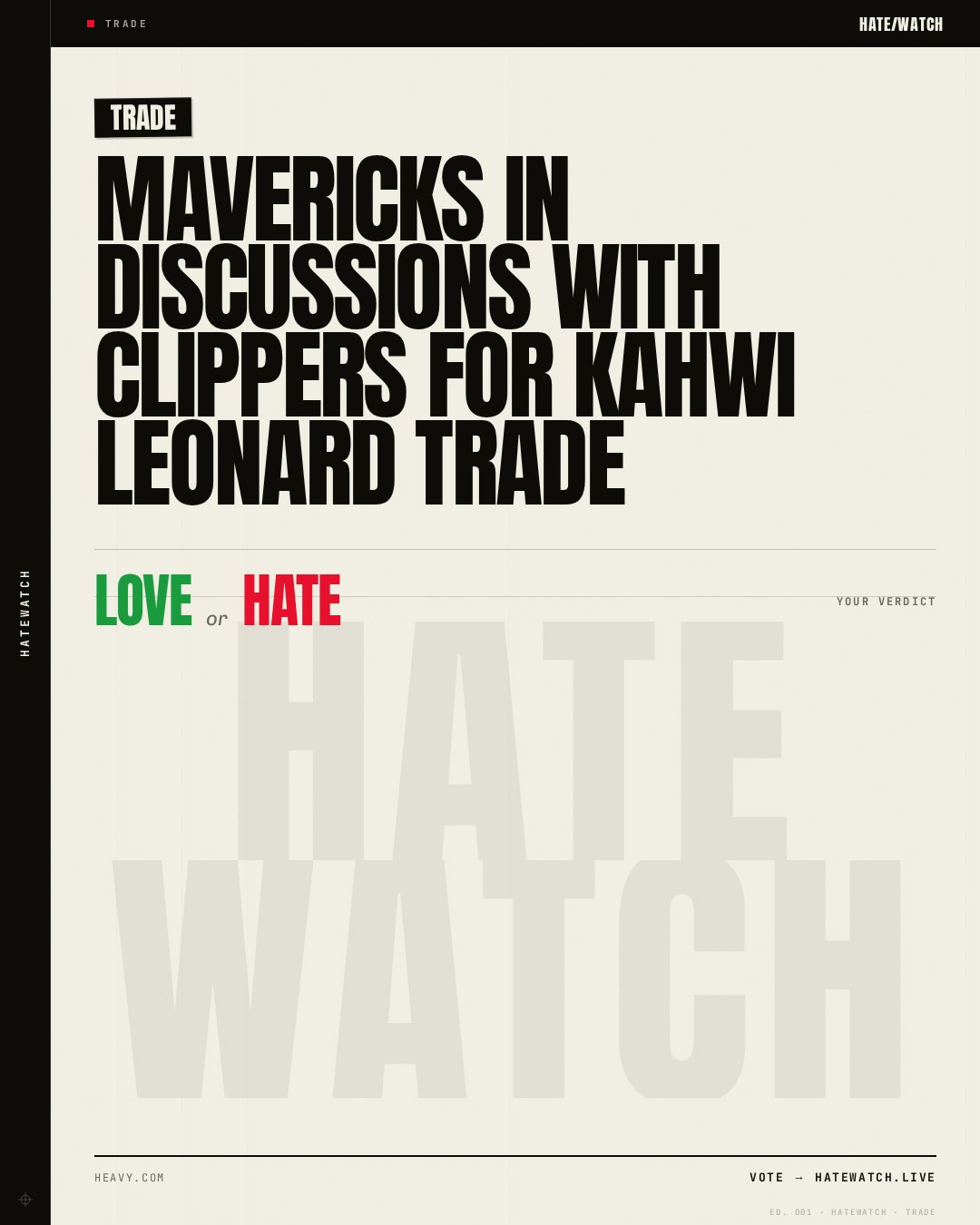 Mavericks In Discussions With Clippers For Kahwi Leonard Trade