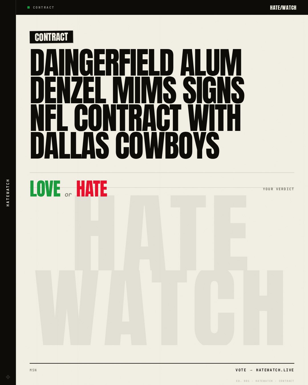 Daingerfield alum Denzel Mims signs NFL contract with Dallas Cowboys