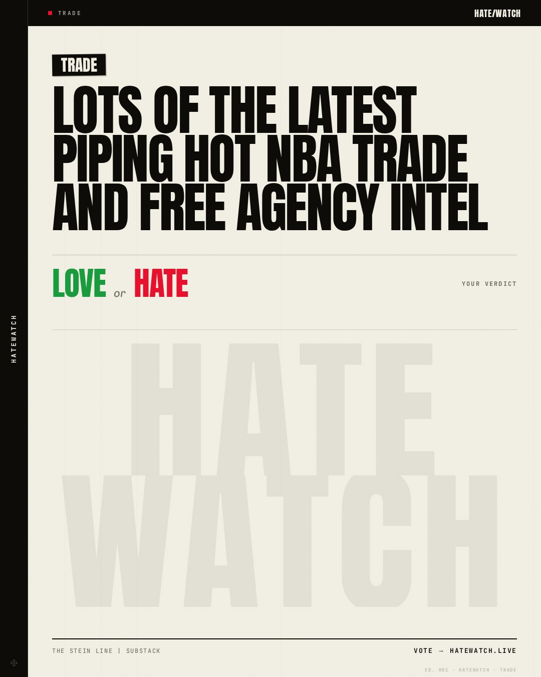 LOTS of the latest piping hot NBA trade and free agency Intel