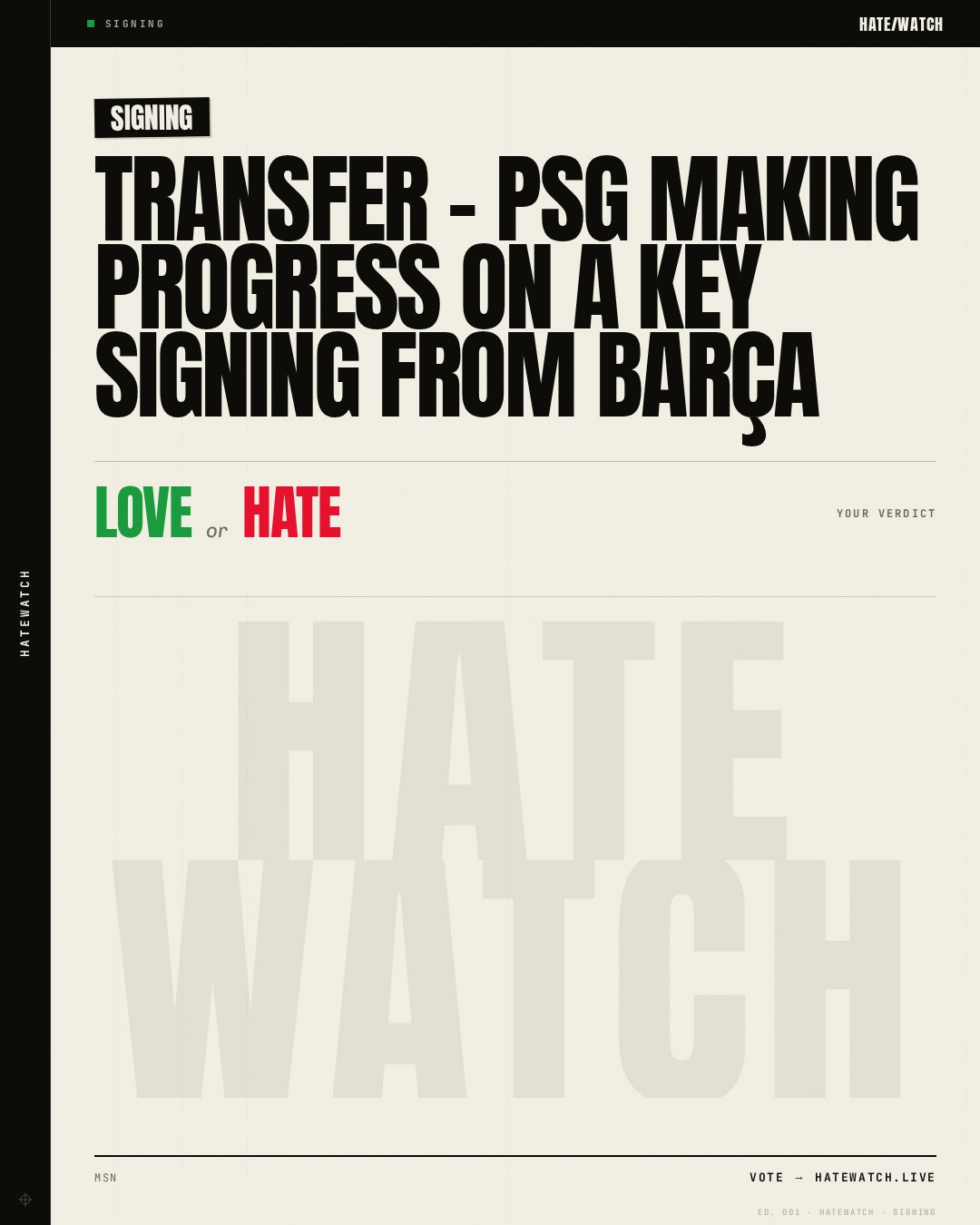Transfer – PSG making progress on a key signing from Barça