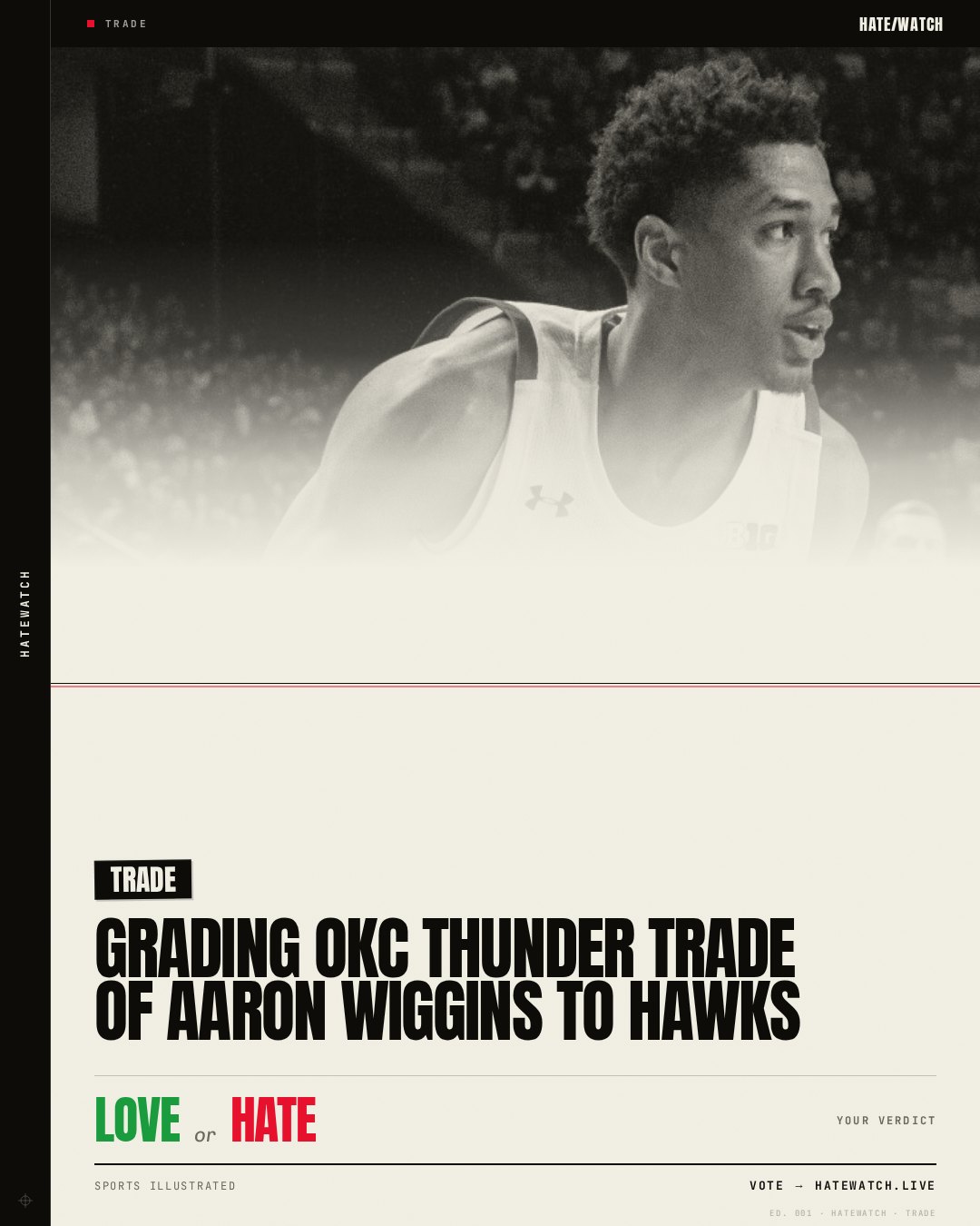 Grading OKC Thunder Trade of Aaron Wiggins to Hawks