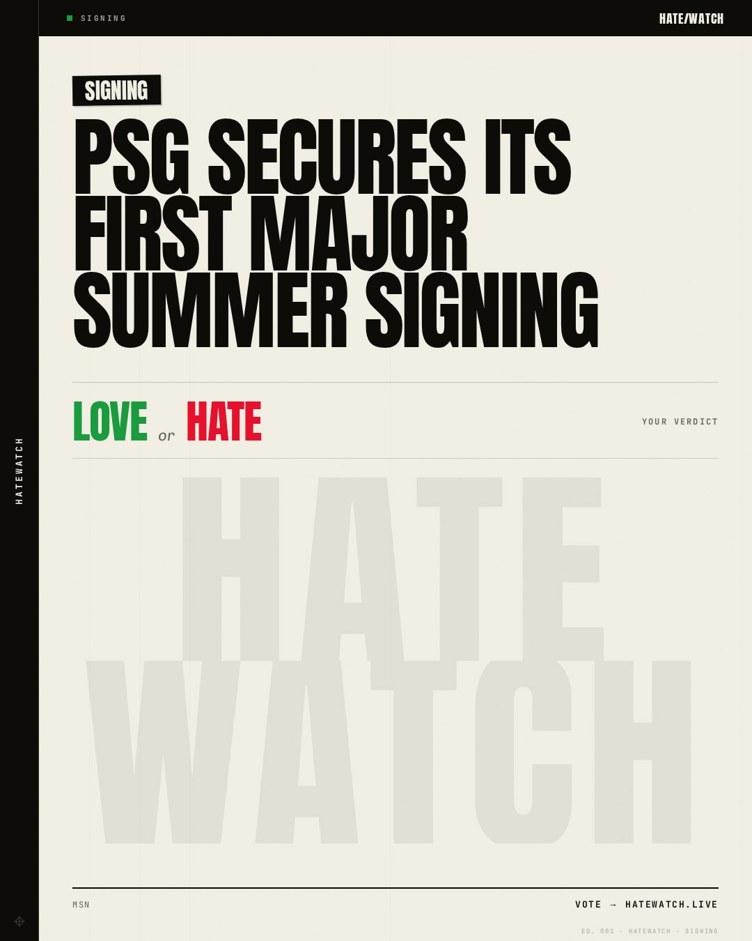 PSG secures its first major summer signing