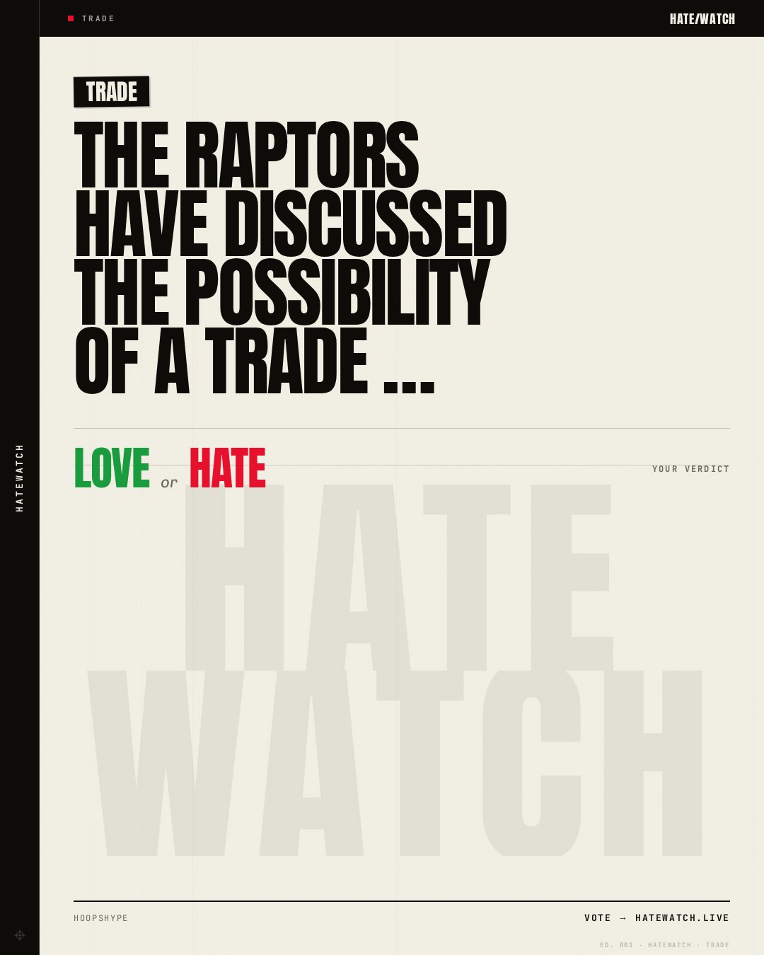 The Raptors have discussed the possibility of a trade …