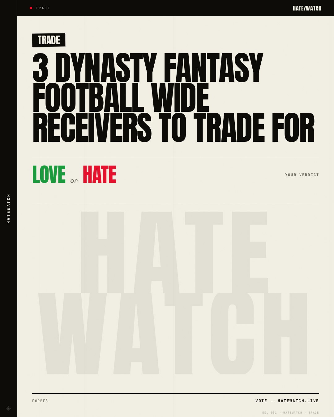 3 Dynasty Fantasy Football Wide Receivers To Trade For