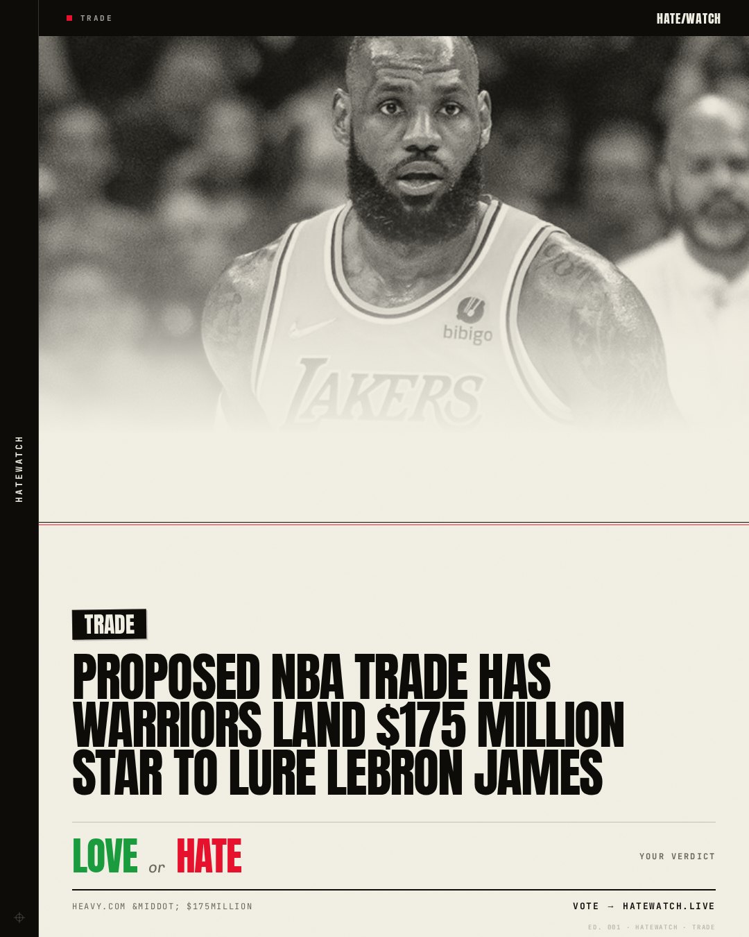 Proposed NBA Trade Has Warriors Land $175 Million Star to Lure LeBron James