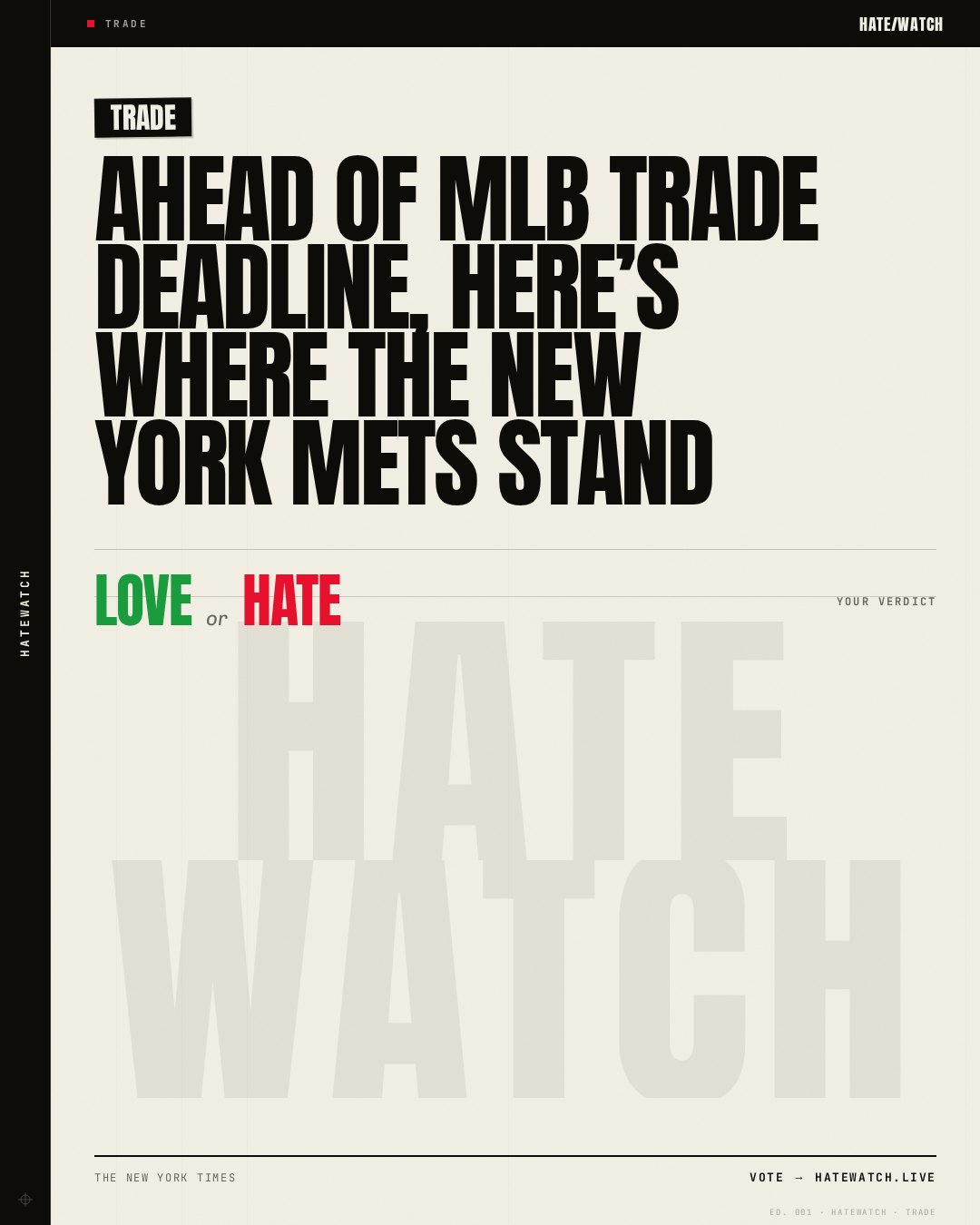 Ahead of MLB trade deadline, here’s where the New York Mets stand