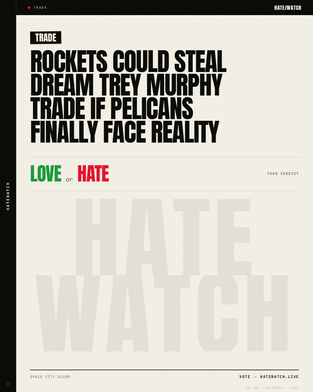 Rockets could steal dream Trey Murphy trade if Pelicans finally face reality