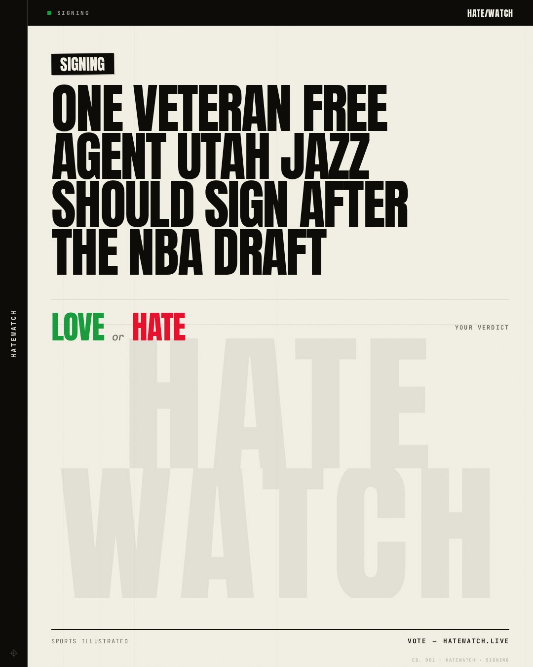 One Veteran Free Agent Utah Jazz Should Sign After the NBA Draft