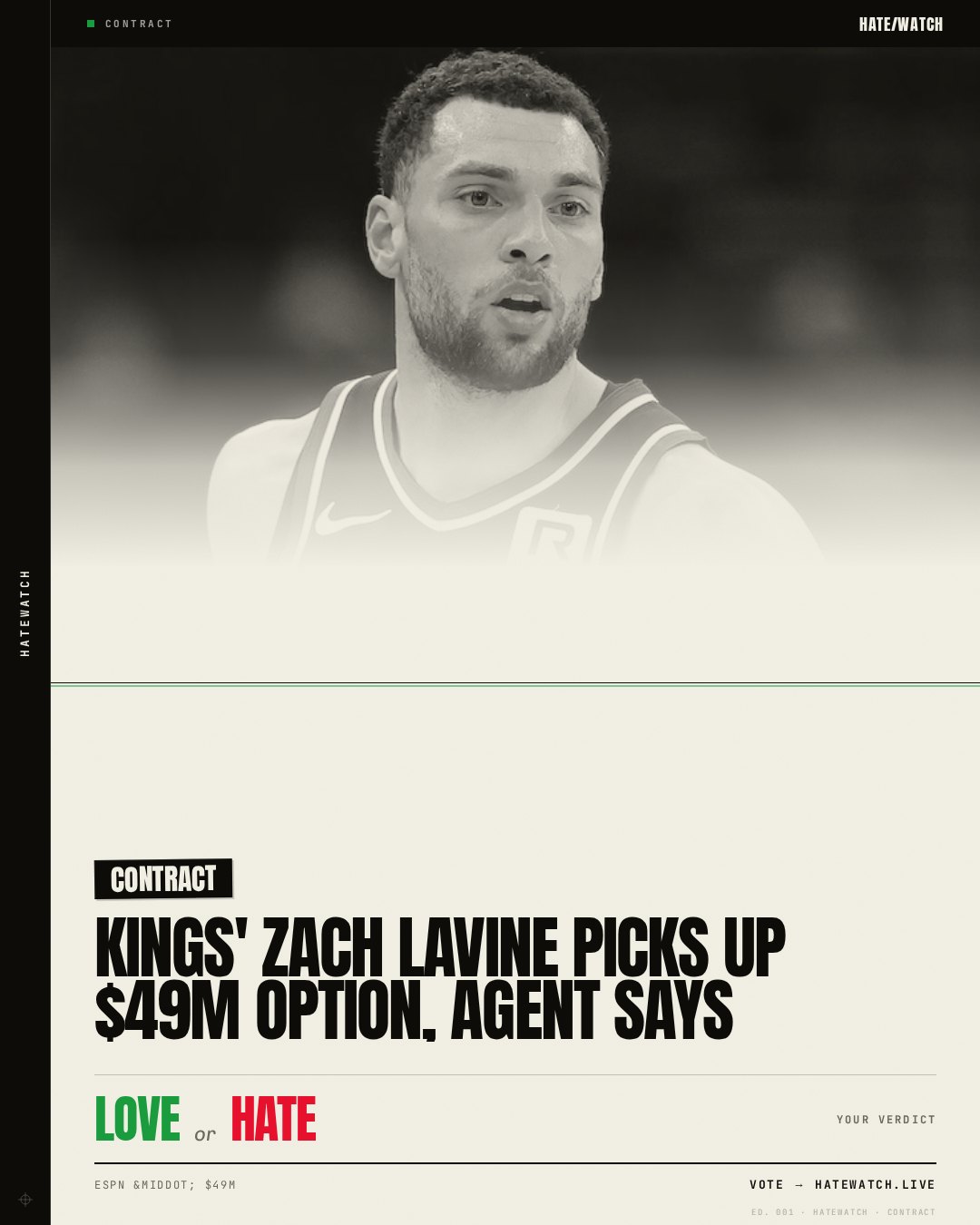 Kings' Zach LaVine picks up $49M option, agent says