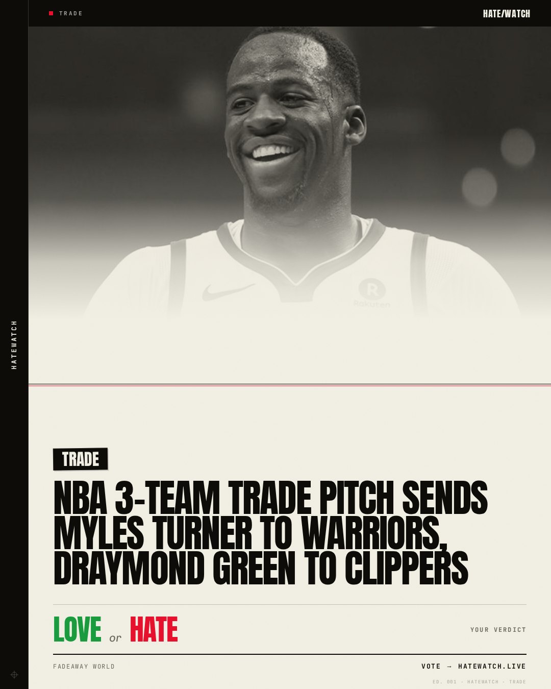 NBA 3-Team Trade Pitch Sends Myles Turner To Warriors, Draymond Green To Clippers