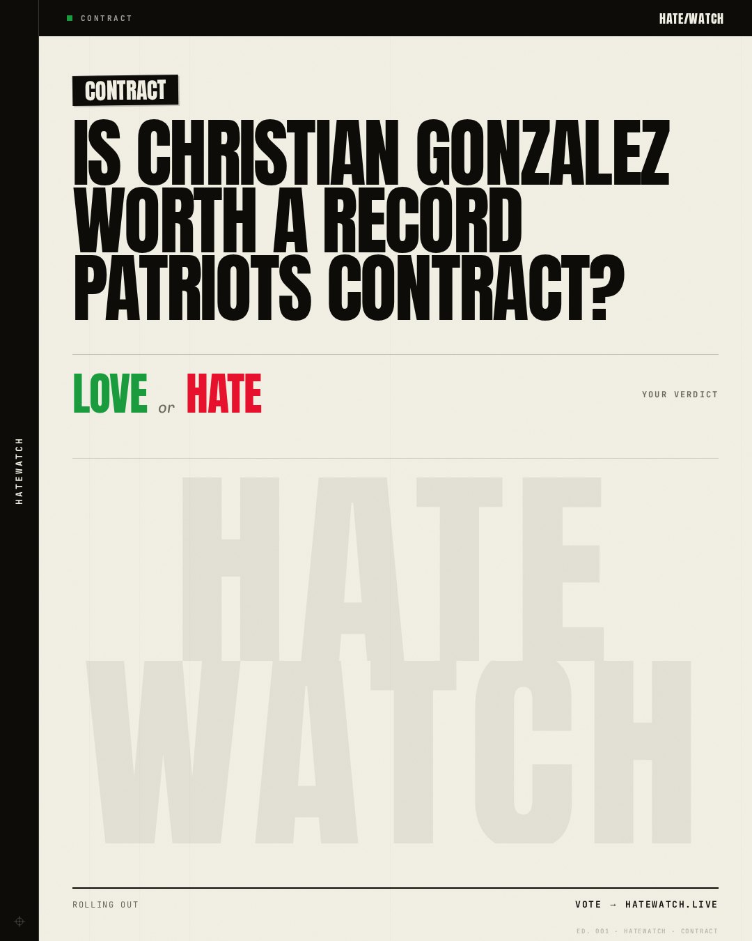 Is Christian Gonzalez worth a record Patriots contract?