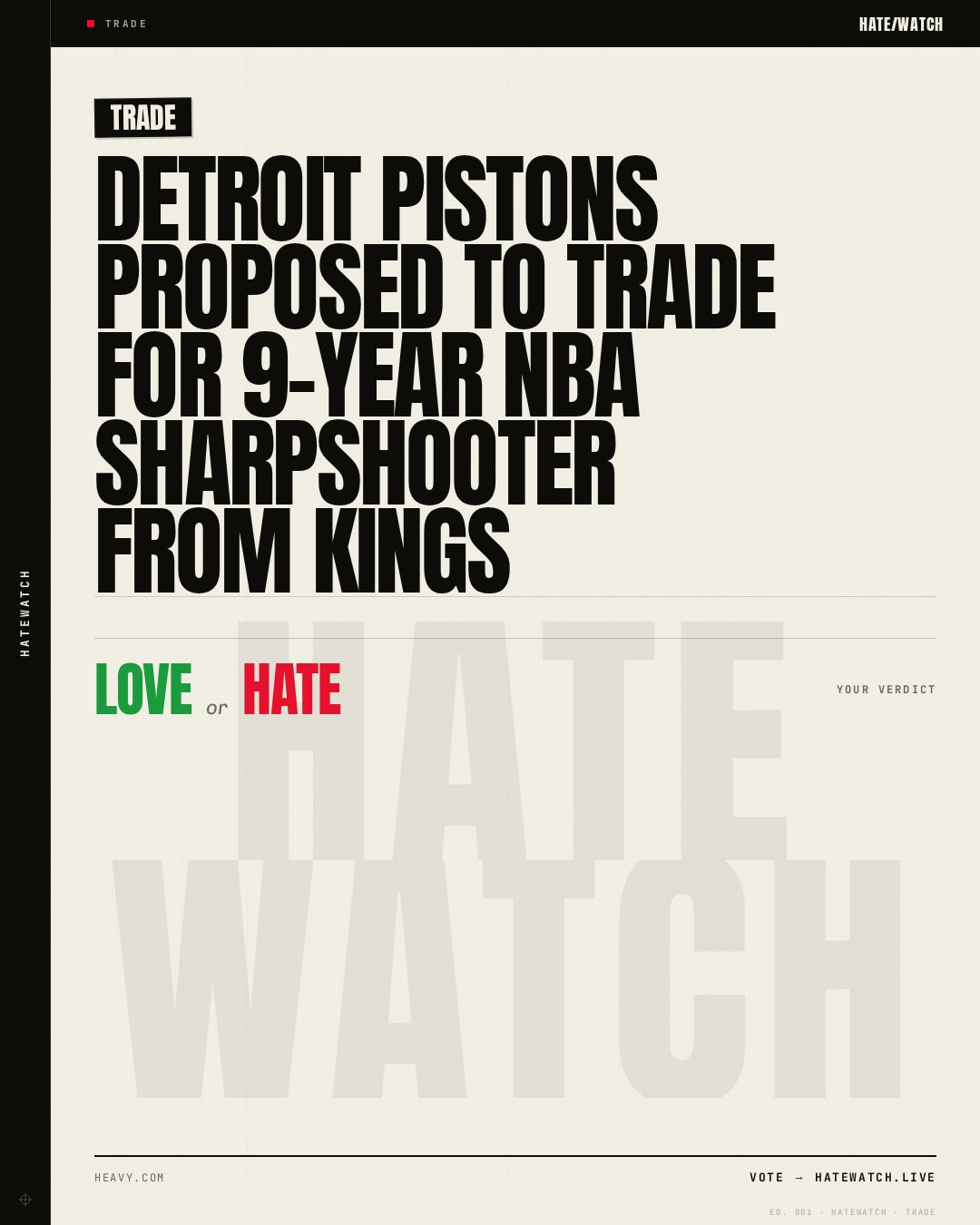 Detroit Pistons Proposed To Trade For 9-Year NBA Sharpshooter From Kings