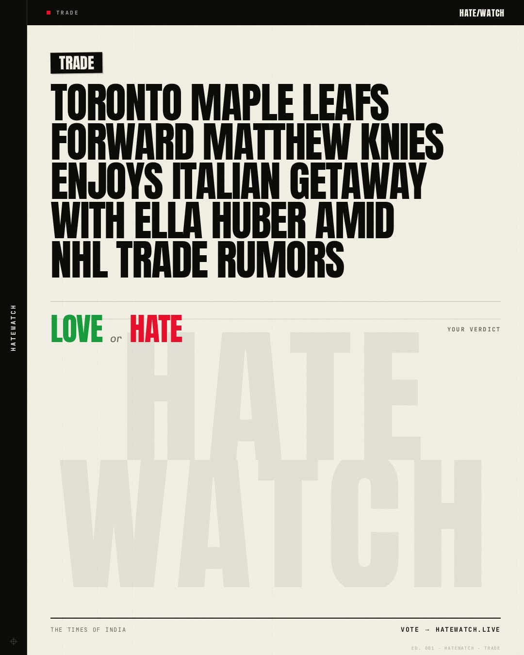Toronto Maple Leafs forward Matthew Knies enjoys Italian getaway with Ella Huber amid NHL trade rumors