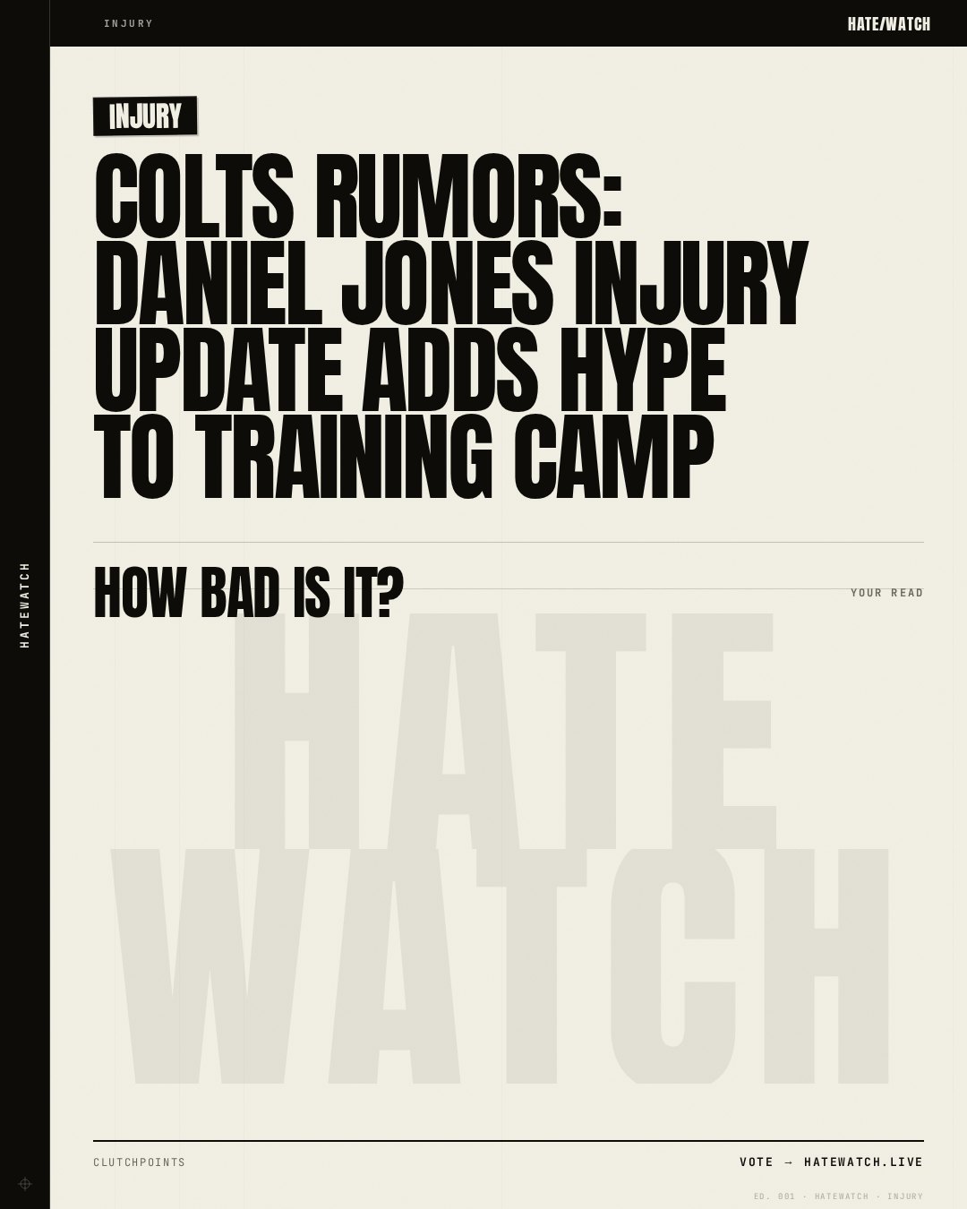Colts rumors: Daniel Jones injury update adds hype to training camp