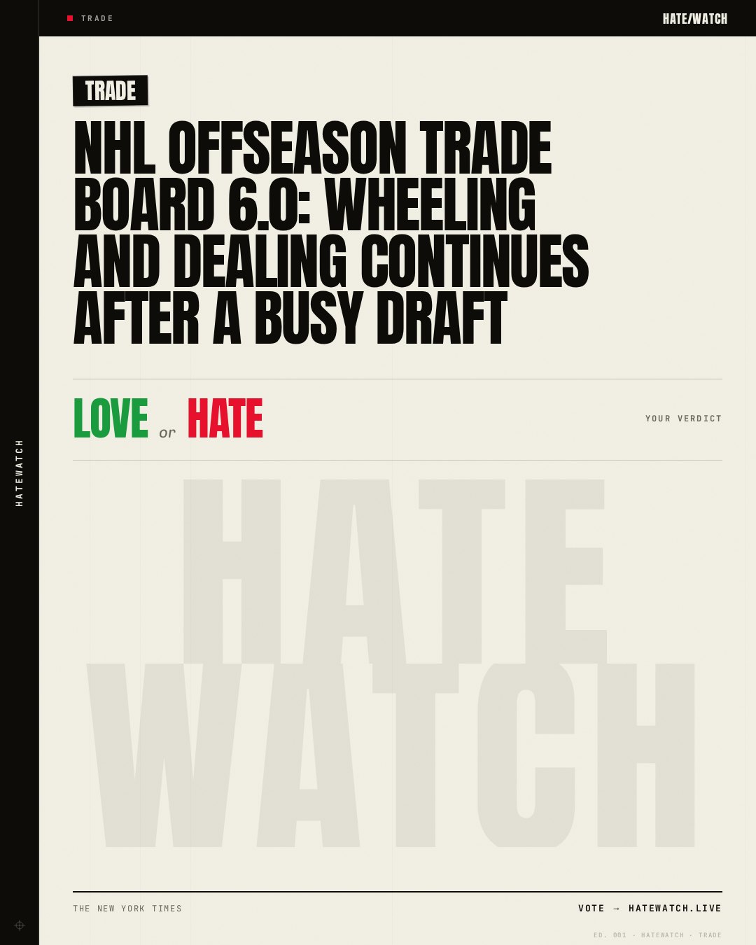 NHL offseason trade board 6.0: Wheeling and dealing continues after a busy draft