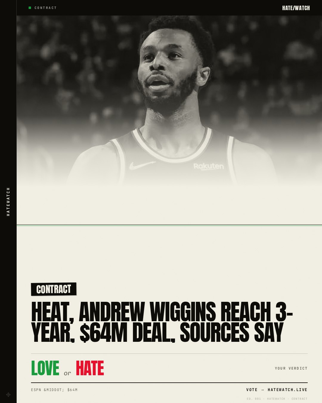 Heat, Andrew Wiggins reach 3-year, $64M deal, sources say