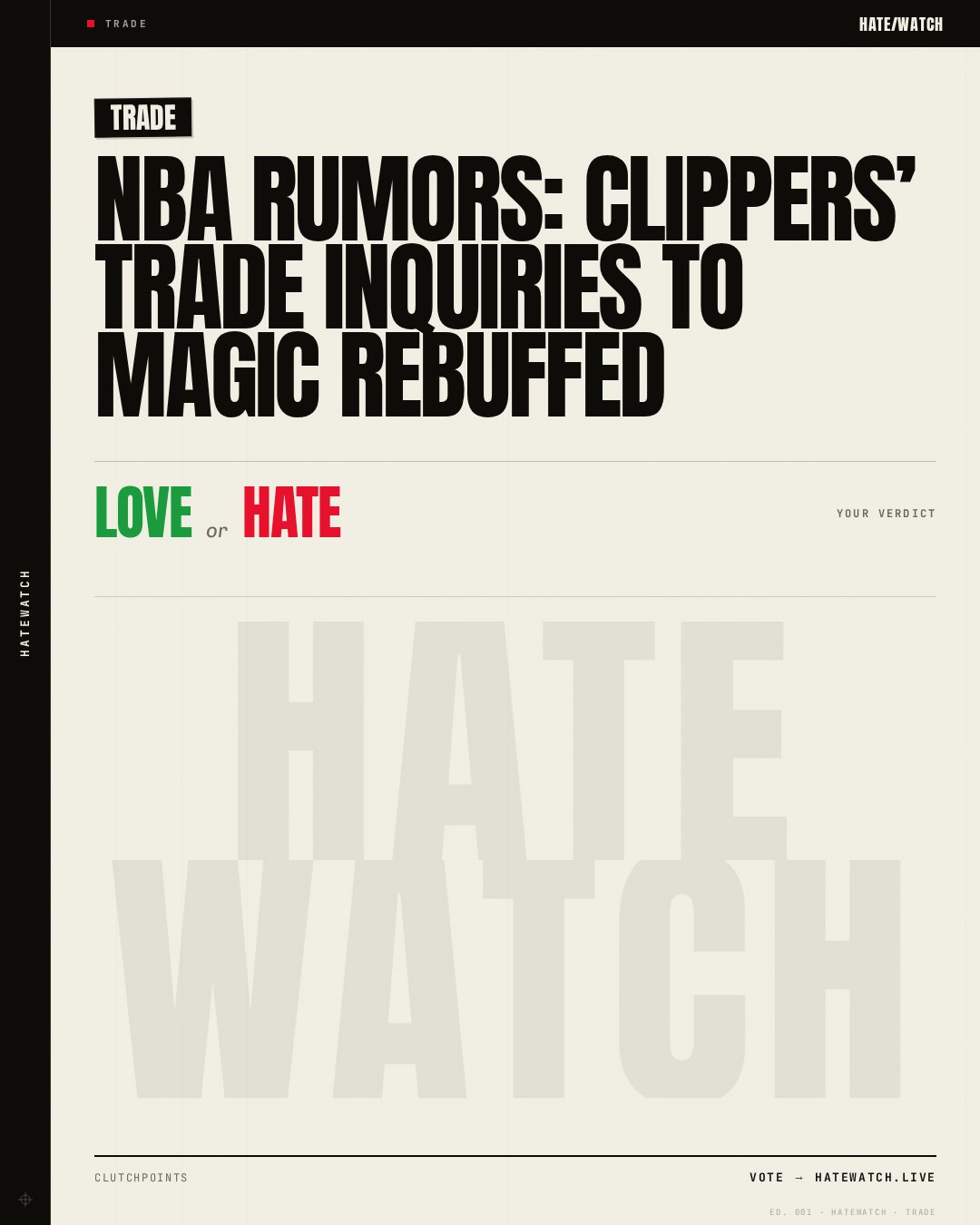 NBA rumors: Clippers’ trade inquiries to Magic rebuffed