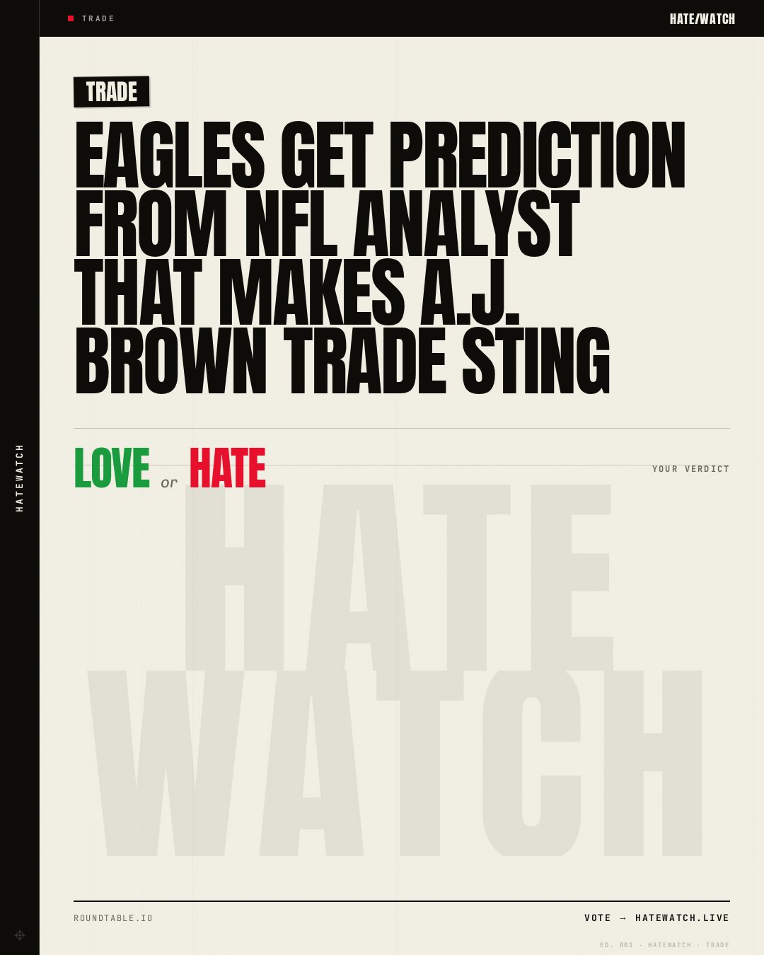 Eagles Get Prediction From NFL Analyst That Makes A.J. Brown Trade Sting