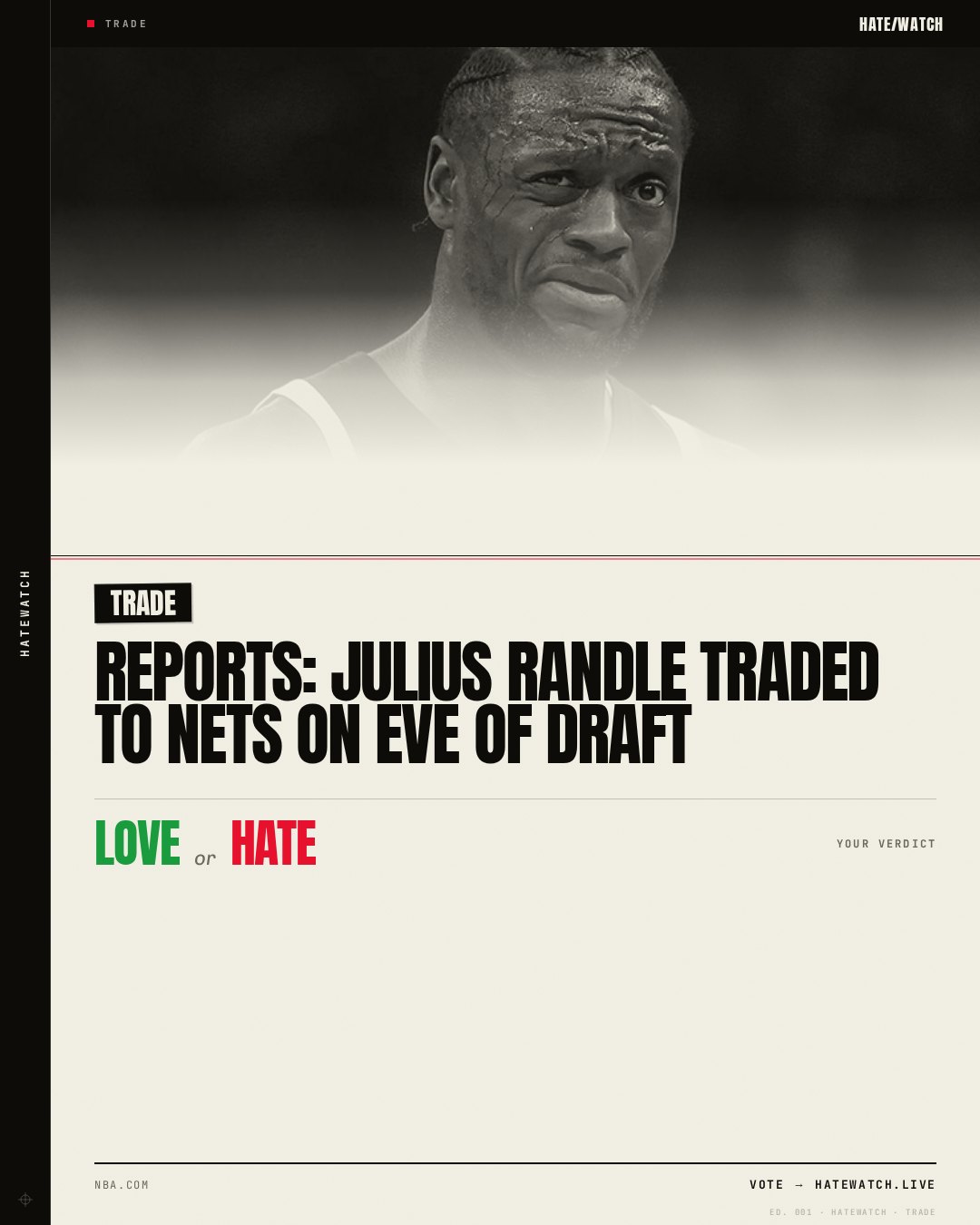 Reports: Julius Randle traded to Nets on eve of draft
