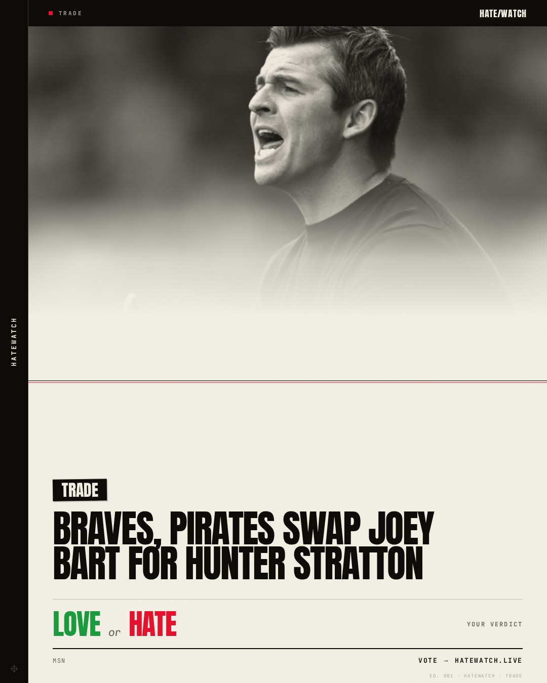 Braves, Pirates swap Joey Bart for Hunter Stratton
