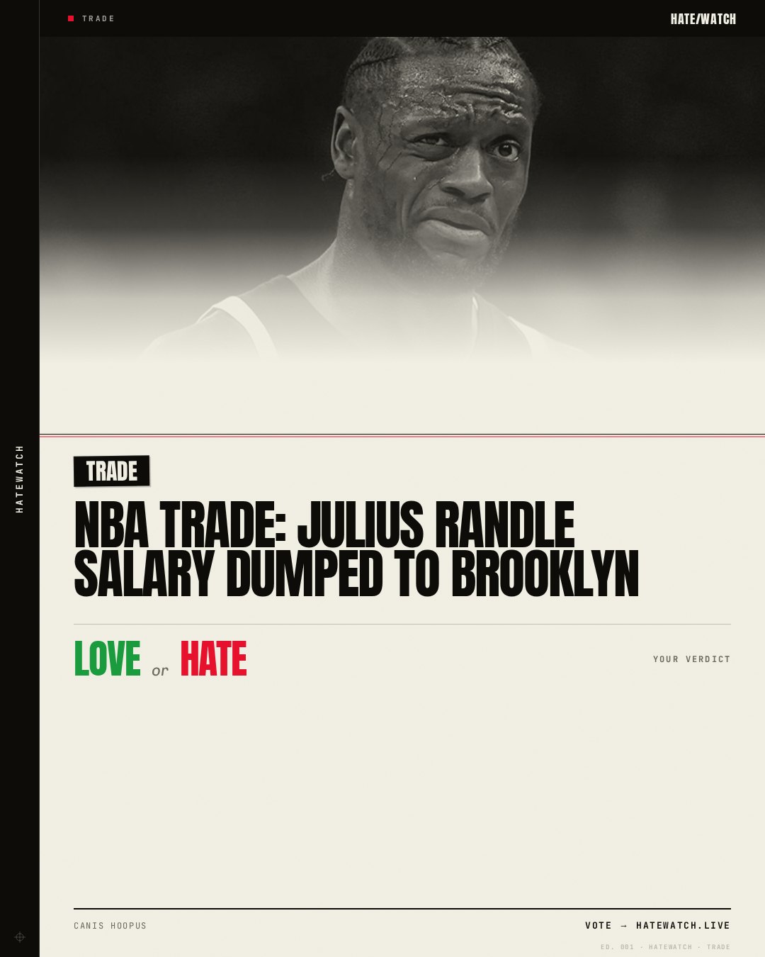 NBA Trade: Julius Randle Salary Dumped to Brooklyn