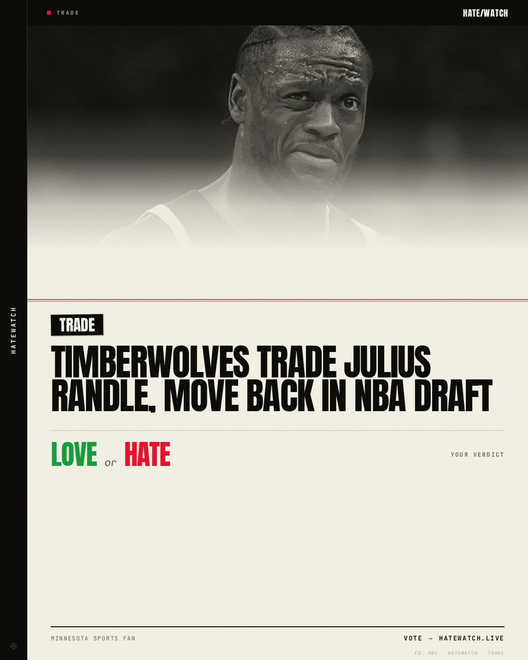 Timberwolves Trade Julius Randle, Move Back in NBA Draft
