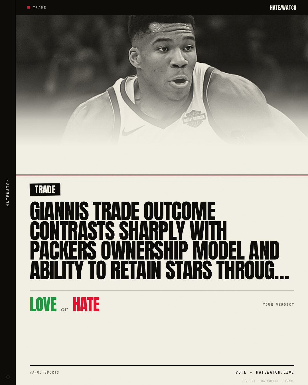 Giannis trade outcome contrasts sharply with Packers ownership model and ability to retain stars through their primes
