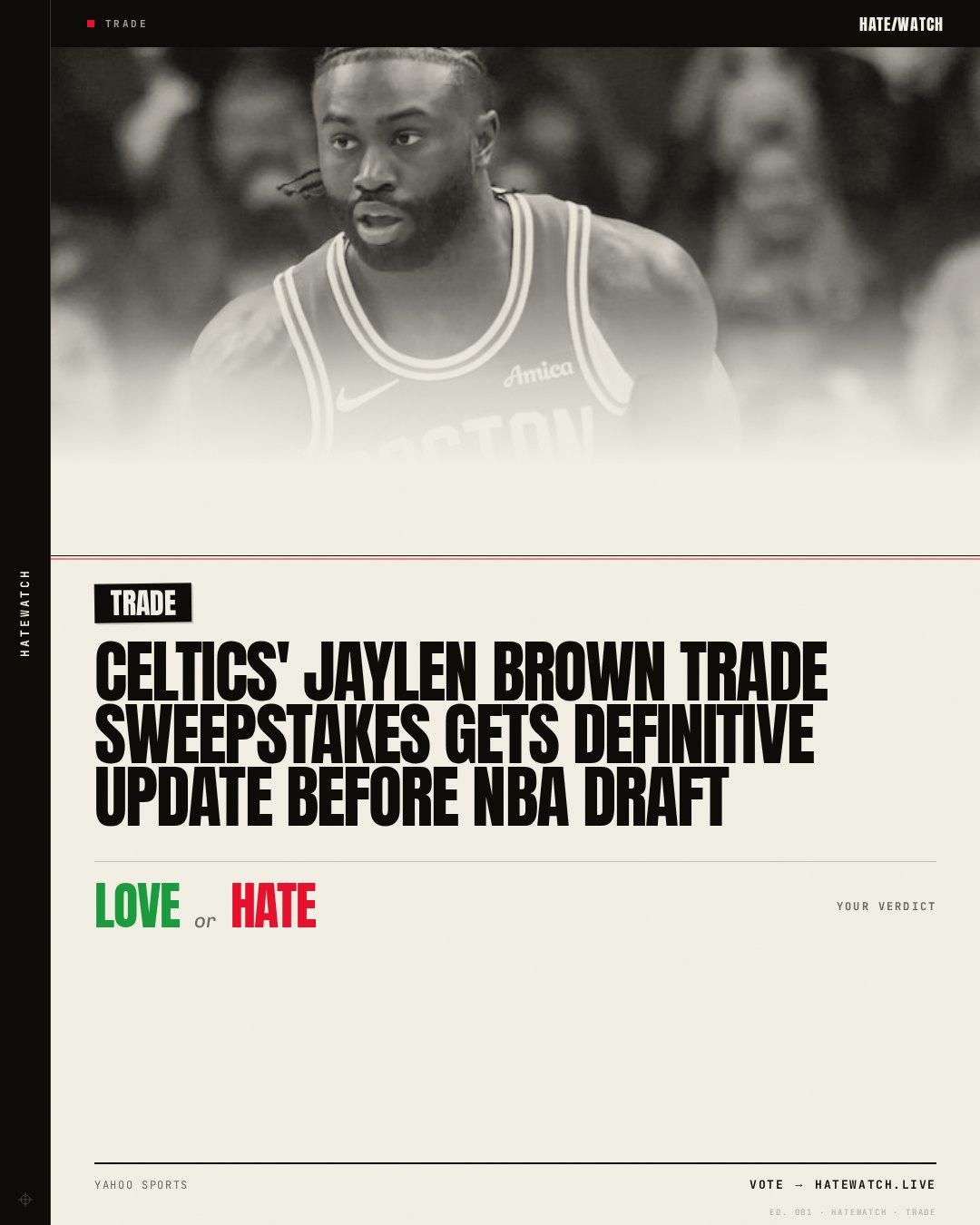 Celtics' Jaylen Brown trade sweepstakes gets definitive update before NBA Draft