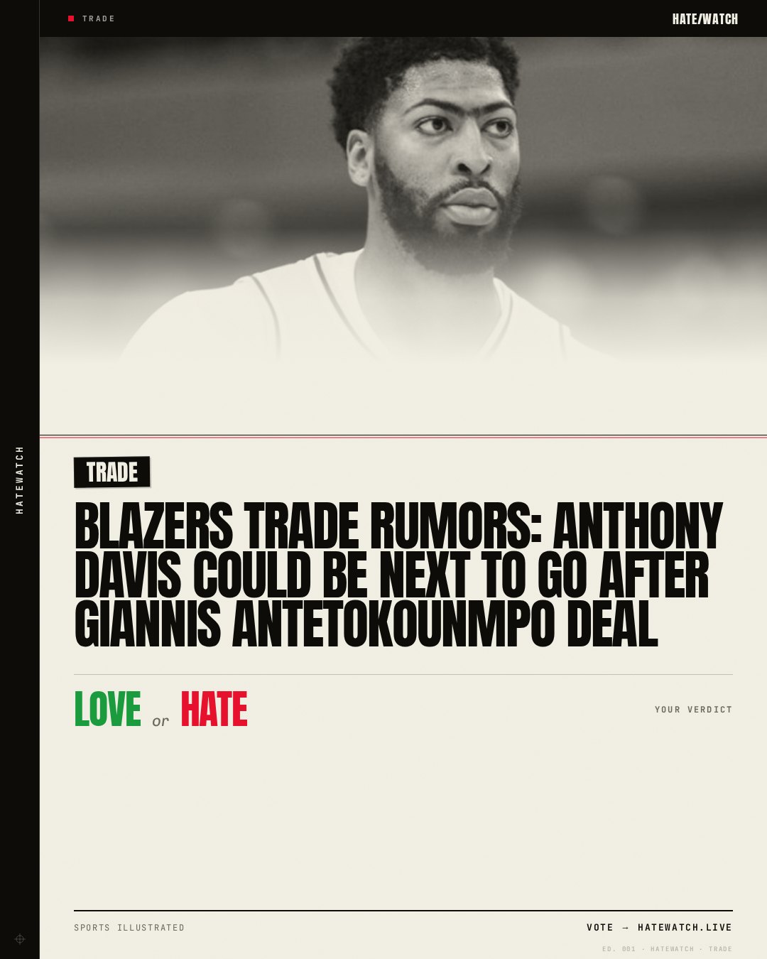 Blazers Trade Rumors: Anthony Davis Could Be Next to Go After Giannis Antetokounmpo Deal