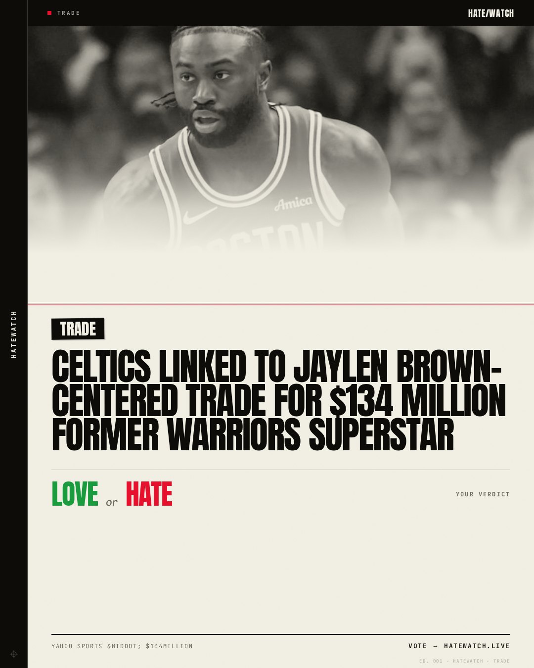 Celtics linked to Jaylen Brown-centered trade for $134 million former Warriors superstar