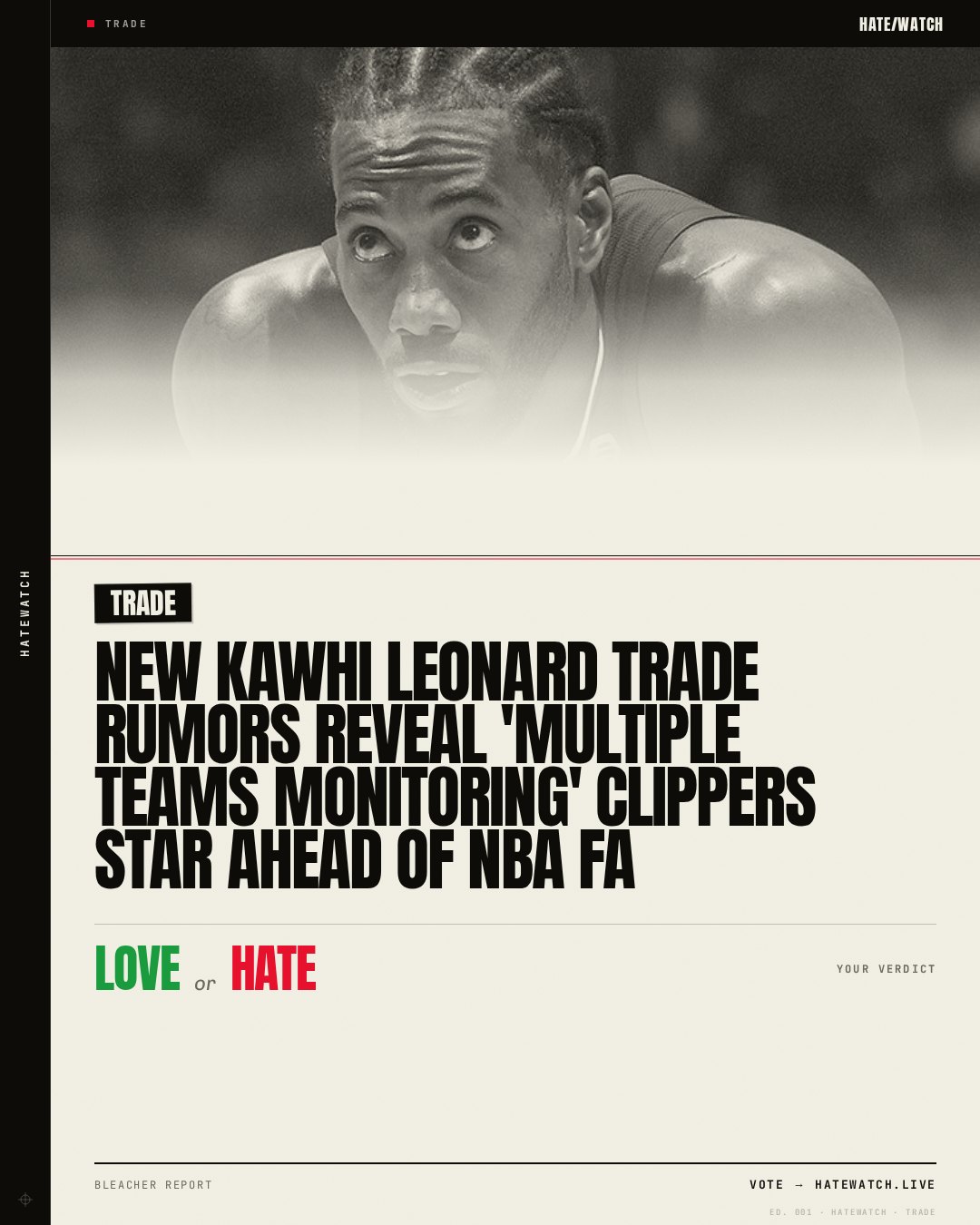 New Kawhi Leonard Trade Rumors Reveal 'Multiple Teams Monitoring' Clippers Star Ahead of NBA FA
